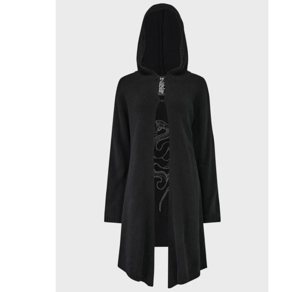 Killstar Venomheart Hooded Cloak Cardigan Snake Embroudered XXL